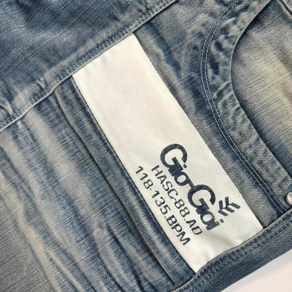 Vintage y2k baggy wide leg skater faded stonewash archive jeans - Picture 6 of 6